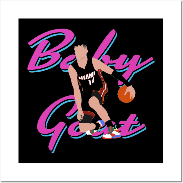 Baby Goat Tyler Herro Miami Heat Wall Art by FanSwagUnltd